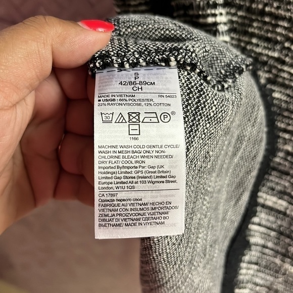 Banana Republic | boucle tweed black and white, size small - Picture 5 of 5